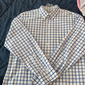 J Crew Blue Window Pane Button Down